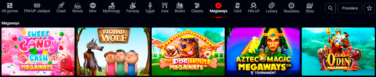 игровые автоматы Pin Up Casino Megaways